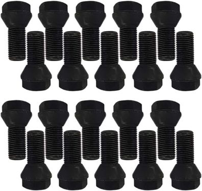 20 Radbolzen Radschrauben Kegelbund M12x1,25 22mm (Gr. M12)