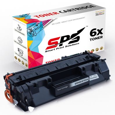 6x Kompatibel für HP Laserjet P2015 Toner 53A Q7553A Schwarz