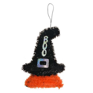 Clayre & Eef Halloween-Dekoration 12x3x15 cm Schwarz Kunststoff (Gr. 12x3x15 cm)