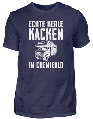 ECHTE KERLE KACKEN IM Chemieklo - Herren Premiumshirt