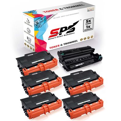 5x TN3430 Toner Schwarz + 1x DR3400 Trommel kompatibel für Brother HL-L6300DW