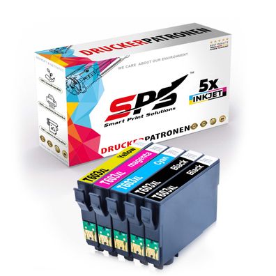 5er Multipack Set kompatibel für Epson Expression Home XP-2100 (C11CH02403) Drucke