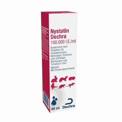 Dechra Nystatin 100.000 I.E. / /l 48 ml für Kleintiere bei Hefepilzinfektionen