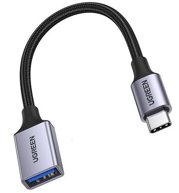 Ugreen USB-c 3.0 auf USB OTG Adapter Ladeadapter für Smartphones grau