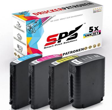 5er Multipack Set kompatibel für HP Officejet Pro 8500 Wireless Staples EcoEasy