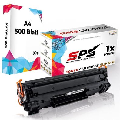 Druckerpapier A4 + 1x Kompatibel für HP Laserjet Pro P1100 Toner 85A CE285A Schwarz