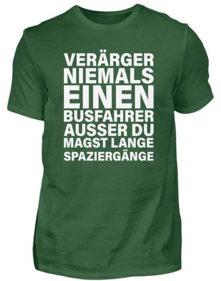 Verärger Niemals EINEN Busfahrer - Herren Shirt