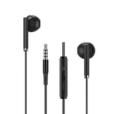 WIWU kabelgebundene Ohrhörer EB312 Klinke 3,5mm schwarz - In-Ear-Kopfhörer