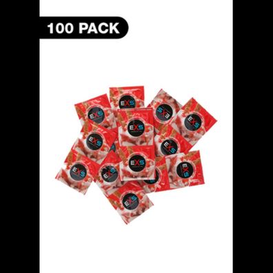 EXS - EXS Strawberry - Condoms - 100 Pieces