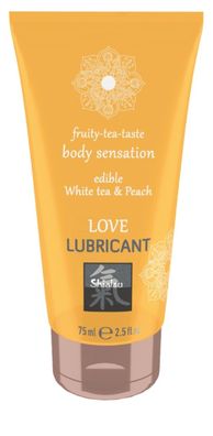 75 ml - Shiatsu Edible Love lubricant White Tea & Peach 75ml