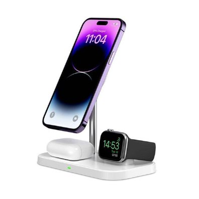 Tech-Protect A22 15W Wireless Magnetic Charger 3in1 für Smartphones mit MagSafe,