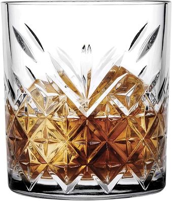 Pasabahce 52790 Whisky Glas Tumbler Timeless im Kristall-Design, Höhe 9,6 cm, 345