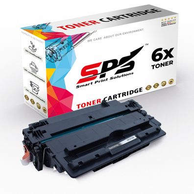 6x Kompatibel für HP Laserjet Enterprise 700 M712XH Toner 14A CF214A Schwarz