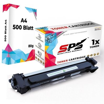Druckerpapier A4 + 1x Kompatibel für Brother DCP-1612WVB Toner TN-1050 Schwarz