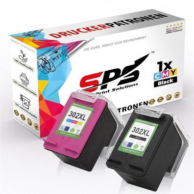 SPS F6U68AE / 302XL, F6U67AE / 302XL Druckerpatrone Schwarz, Farbig kompatibel