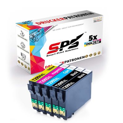 5er Multipack Set kompatibel für Epson Expression Home XP-352 (C11CH16403) Drucker