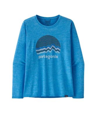 Patagonia Women Longsleeve Shirt Cap Cool Daily Graphic ridge rise moonlight: