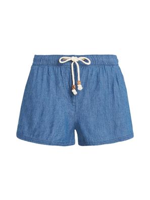 Protest Women Short Fountain sky denim