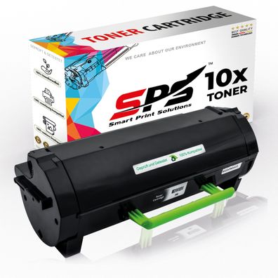 10x Kompatibel für Lexmark MS510 Toner 502H 50F2H00 Schwarz