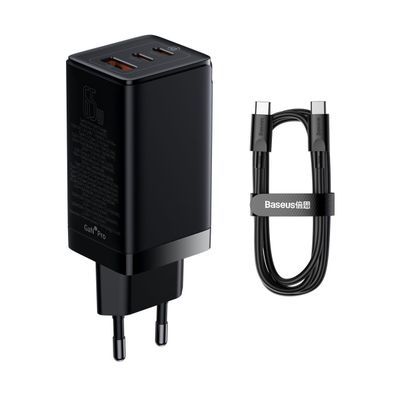 Baseus GaN3 Pro schnelles universelles GaN-Ladegerät 2 x USB Typ C / USB 65W PD3.0