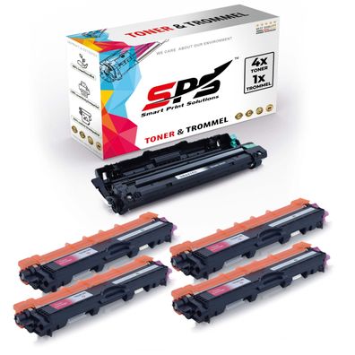 4x TN245 TN246 Toner Magenta + 1x DR241 Trommel kompatibel für Brother MFC-9332CW
