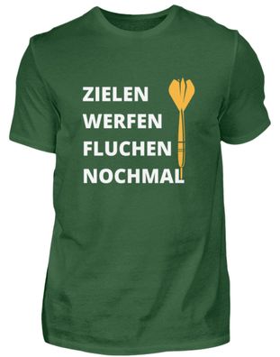 ZIELEN WERFEN Fluchen Nochmal - Herren Shirt