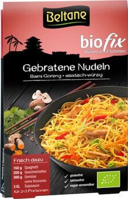 Beltane 6x Beltane Biofix Gebratene Nudeln, vegan, glutenfrei, lactosefrei 15,9g