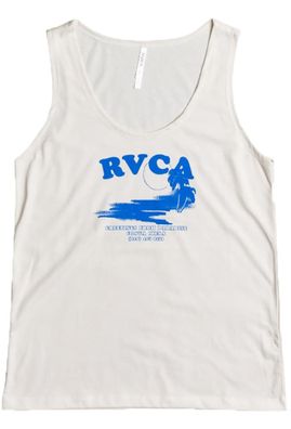 RVCA Women T-Shirt Postcard Tank vintage white