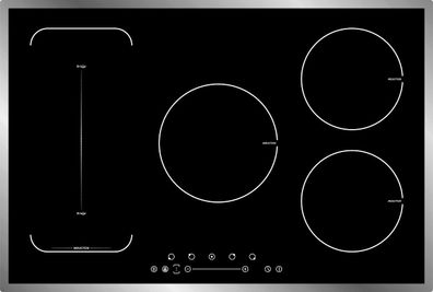 PKM IN5-FZ Induktionskochfeld 77cm autark Touch Glaskeramik Flexzone