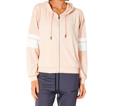 RIP CURL Women Sweatjacke Run Swim Surf Zip Through dust pink