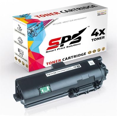 4x Kompatibel für Kyocera Ecosys M2135DN Toner 1T02RV0NL0 TK-1150 Schwarz