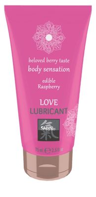 75 ml - Shiatsu Edible Love lubricant Raspberry 75ml