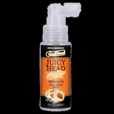 Doc Johnson - 60 ml - Juicy Head - Dry Mouth Spray - Sour Peach - 2 fl oz / 60 ml