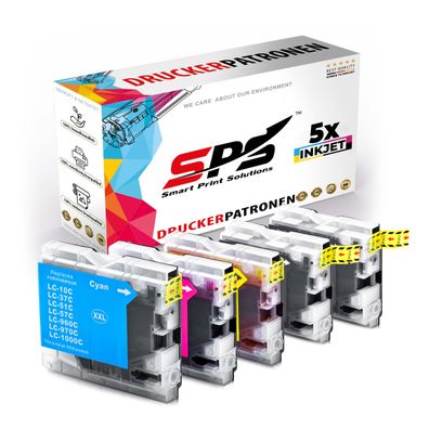 5er Multipack Set kompatibel für Brother DCP-150C (DCP-150CYJ1) Druckerpatronen