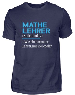 Mathe Lehrer Substantiv 1. Wie ein - Herren Premiumshirt