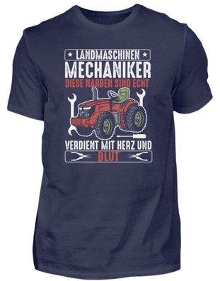 Landmaschinen Mechaniker DIESE NARBEN - Herren Premiumshirt