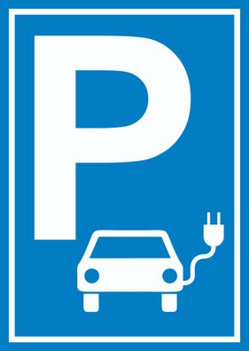 Parkplatz Elektrofahrzeug Schild