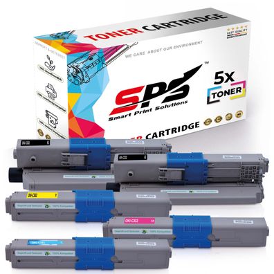 5x Toner C332 46508712 46508711 46508709 46508710 kompatibel für OKI MC363DN