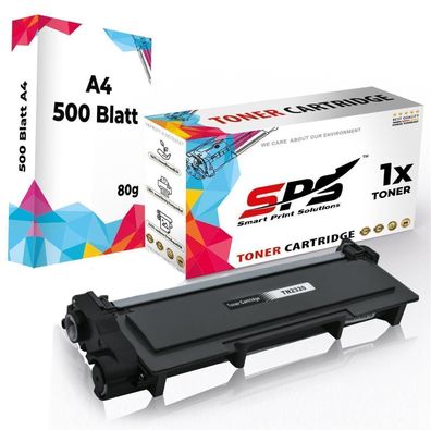 Druckerpapier A4 + 1x Kompatibel für Brother DCP-L2560 Toner TN-2320 Schwarz