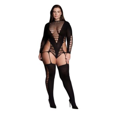 Le Désir by Shots - Kalyke XXIII - Bodystocking with Turtleneck - Plus Size