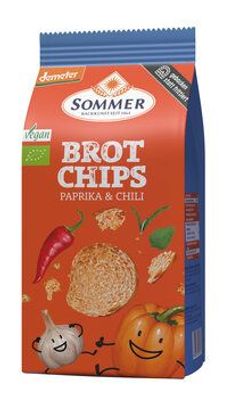 SOMMER Demeter Brot Chips - Paprika & Chili 100g