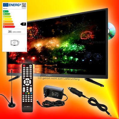 Reflexion LDDW24i+ 60cm Smart LED-TV DVB-T2/S2/C 12V/24/230V Fernseher DVD EEK F