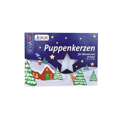 Puppenkerzen - weiß, á 20 Stück