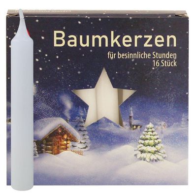 Baumkerzen - weiß, á 16 Stück