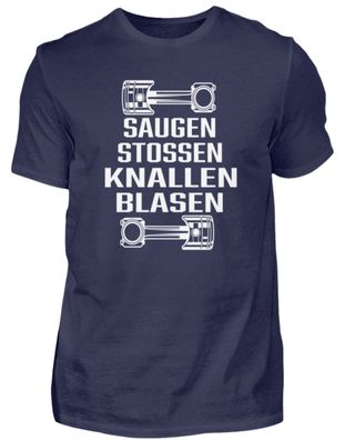 Saugenstossen Knallen BLASEN - Herren Premiumshirt