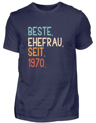 Beste Ehefrau seit 1970 - Herren Premiumshirt