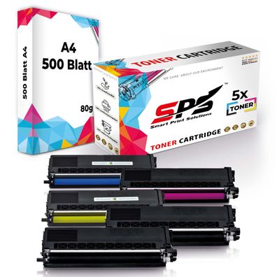 5x Toner TN-325BK TN-325C TN-325Y TN-325M kompatibel für Brother MFC-9465 + DIN