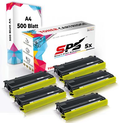 Druckerpapier A4 + 5x Multipack Set Kompatibel für Lenovo M 7030 (TN-2000) Toner