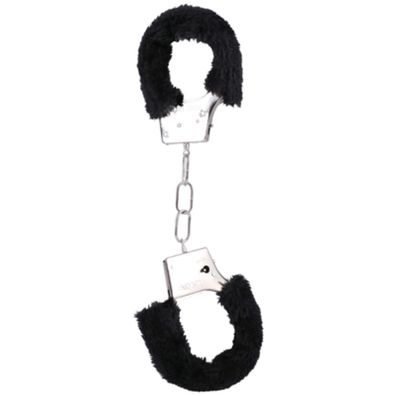 Doc Johnson - Furry Handcuffs - Black