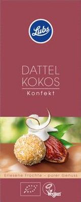 Lubs Dattel Kokos Konfekt, Bio-Fruchtkonfekt, glutenfrei, vegan 100g